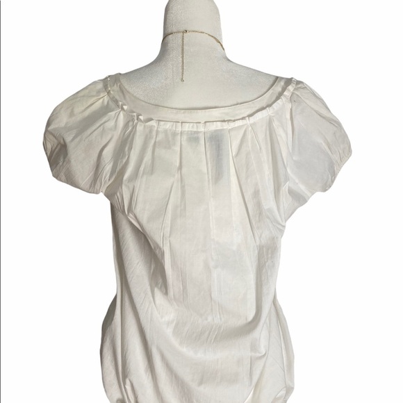 Hoss Intropia Anthropologie Cotton Ruffle Top - Picture 3 of 7